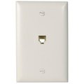 Pass & Seymour Wht 1G Rj11 Wall Plate TPTE1WCC12